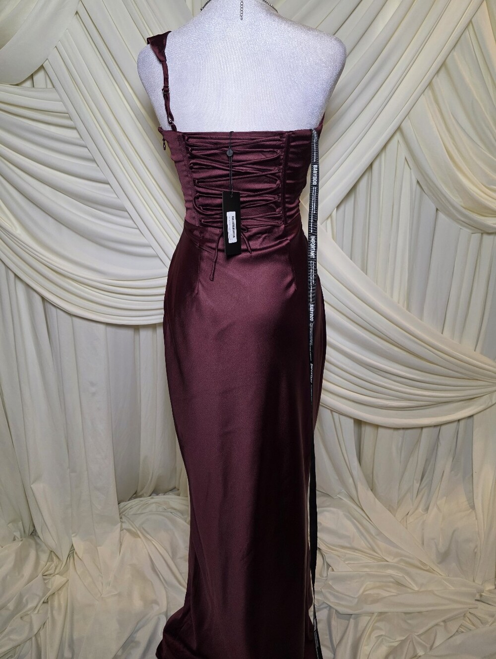 babyboo Thalassa Long Dress - Cherry Lacquer NWT $180 XL - Picture 10 of 13
